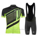 2017 Cycling Jersey Pearl Izumi Green and Black Short Sleeve and Bib Short