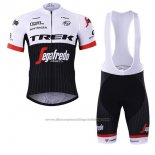 2017 Cycling Jersey Trek Segafredo Black and White Short Sleeve and Bib Short