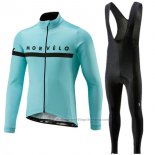 2018 Cycling Jersey Morvelo Blue Short Sleeve and Bib Short