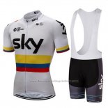 2018 Cycling Jersey Sky Champion Colombia Short Sleeve and Bib Short