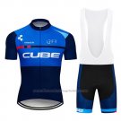 2019 Cycling Jersey Cube Blue Blue Deep Short Sleeve and Bib Short
