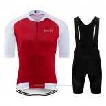 2020 Cycling Jersey Ndlss White Red Short Sleeve and Bib Short