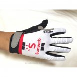 2020 Sunweb Full Finger Gloves White