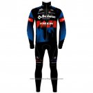 2021 Cycling Jersey Trek Black Red Blue Long Sleeve And Bib Tight