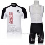2011 Cycling Jersey BMC White Short Sleeve and Bib Short