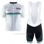 2017 Cycling Jersey Bora White Short Sleeve and Bib Short