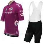 2017 Cycling Jersey Giro d'Italia Fuchsia Short Sleeve and Bib Short