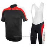 2017 Cycling Jersey RH+ Black and Blue Short Sleeve and Bib Short