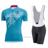 2017 Cycling Jersey Women Gore Element Digi Cereste Short Sleeve and Bib Short