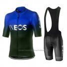 2019 Cycling Jersey Castelli INEOS Black Blue Short Sleeve and Bib Short