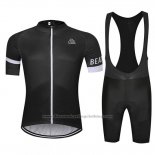 2019 Cycling Jersey Chomir Black Short Sleeve and Bib Short