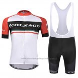 2019 Cycling Jersey Colnago White Red Short Sleeve and Bib Short