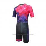 2019 Cycling Jersey Emonder-triathlon Red Fuchsia Black Short Sleeve and Bib Short