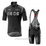 2020 Cycling Jersey INEOS Black Gray Short Sleeve And Bib Short(1)