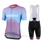 2020 Cycling Jersey Le Col Sky Blue Pink Short Sleeve And Bib Short