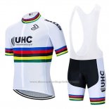 2020 Cycling Jersey UHC UCI World Champion Short Sleeve and Bib Short