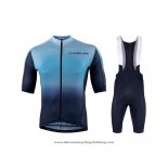 2021 Cycling Jersey Nalini Blue Short Sleeve And Bib Short