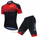 2021 Cycling Jersey R Star Black Red Short Sleeve And Bib Short