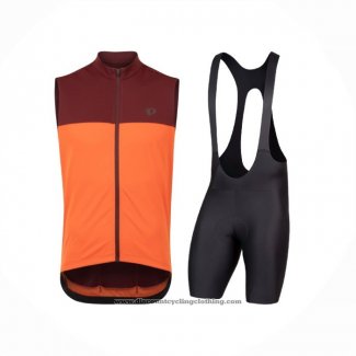 2021 Wind Vest Pearl Izumi Orange Short Sleeve And Bib Short