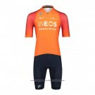 2022 Cycling Jersey Ineos Grenadiers Orange Short Sleeve And Bib Short