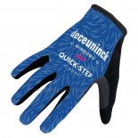 2022 Deceuninck Quick Step Full Finger Gloves Cycling Blue