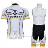 2009 Cycling Jersey Trek Black and White Short Sleeve and Bib Short