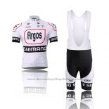 2013 Cycling Jersey Argos Black and White Short Sleeve and Bib Short