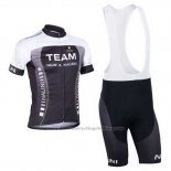 2013 Cycling Jersey Nalini Black and Gray Short Sleeve and Bib Short