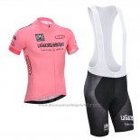 2014 Cycling Jersey Giro d'Italia Pink Short Sleeve and Bib Short