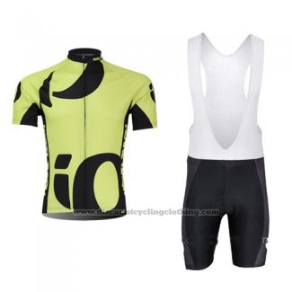 2015 Cycling Jersey Pearl Izumi Black and Green Short Sleeve and Bib Short