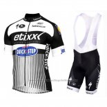 2016 Cycling Jersey Etixx Quick Step White and Black Short Sleeve and Bib Short