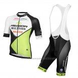 2016 Cycling Jersey Multivan Merida Green and White Short Sleeve and Bib Short