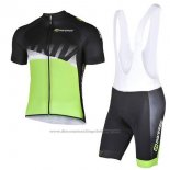 2017 Cycling Jersey Inverse Black and Green Short Sleeve and Bib Short