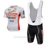 2017 Cycling Jersey Sangemini White and Orange Short Sleeve and Bib Short