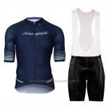 2018 Cycling Jersey Campagnolo Platino Dark Blue Short Sleeve and Bib Short