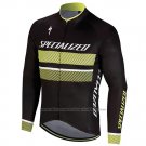 2018 Cycling Jersey Specialized Black Yellow Long Sleeve and Bib Tight