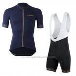 2019 Cycling Jersey Lecol Blue Short Sleeve and Bib Short