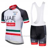 2019 Cycling Jersey UCI World Champion Uae White Black Red Short Sleeve and Bib Short