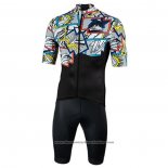 2020 Cycling Jersey Nalini Black Multicolore Short Sleeve And Bib Short