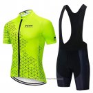 2020 Cycling Jersey Northwave Yellow Short Sleeve And Bib Short