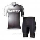2021 Cycling Jersey Scott White Short Sleeve And Bib Short