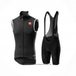2021 Wind Vest Castelli Black Short Sleeve And Bib Short