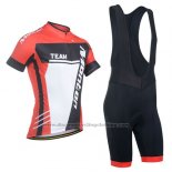 2014 Cycling Jersey Monton White Red Short Sleeve and Bib Short