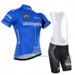 2016 Cycling Jersey Giro d'Italia Blue and White Short Sleeve and Bib Short