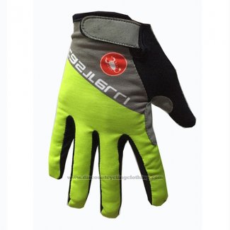 2017 Castelli Full Finger Gloves Cycling Green