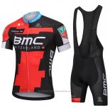 2018 Cycling Jersey BMC Red Black Short Sleeve and Bib Short