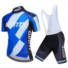 2018 Cycling Jersey Giant Blue Short Sleeve and Bib Short