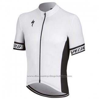 2018 Cycling Jersey Specialized White Black Short Sleeve And Bib Short
