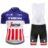 2018 Cycling Jersey Trek Segafredo Fuchsia White Red Short Sleeve and Bib Short