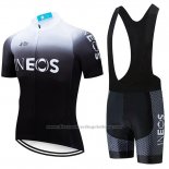 2019 Cycling Jersey Castelli INEOS White Black Short Sleeve and Bib Short